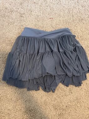 Blogilates Slate Blue Skirted Workout Shorts - Medium